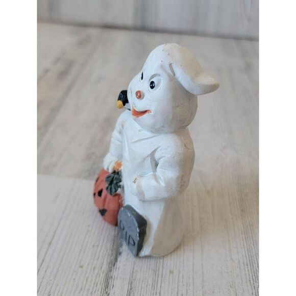 Ceramic Halloween ghost figure crow pumpkin Tombstone home decor - Picture 2 of 5